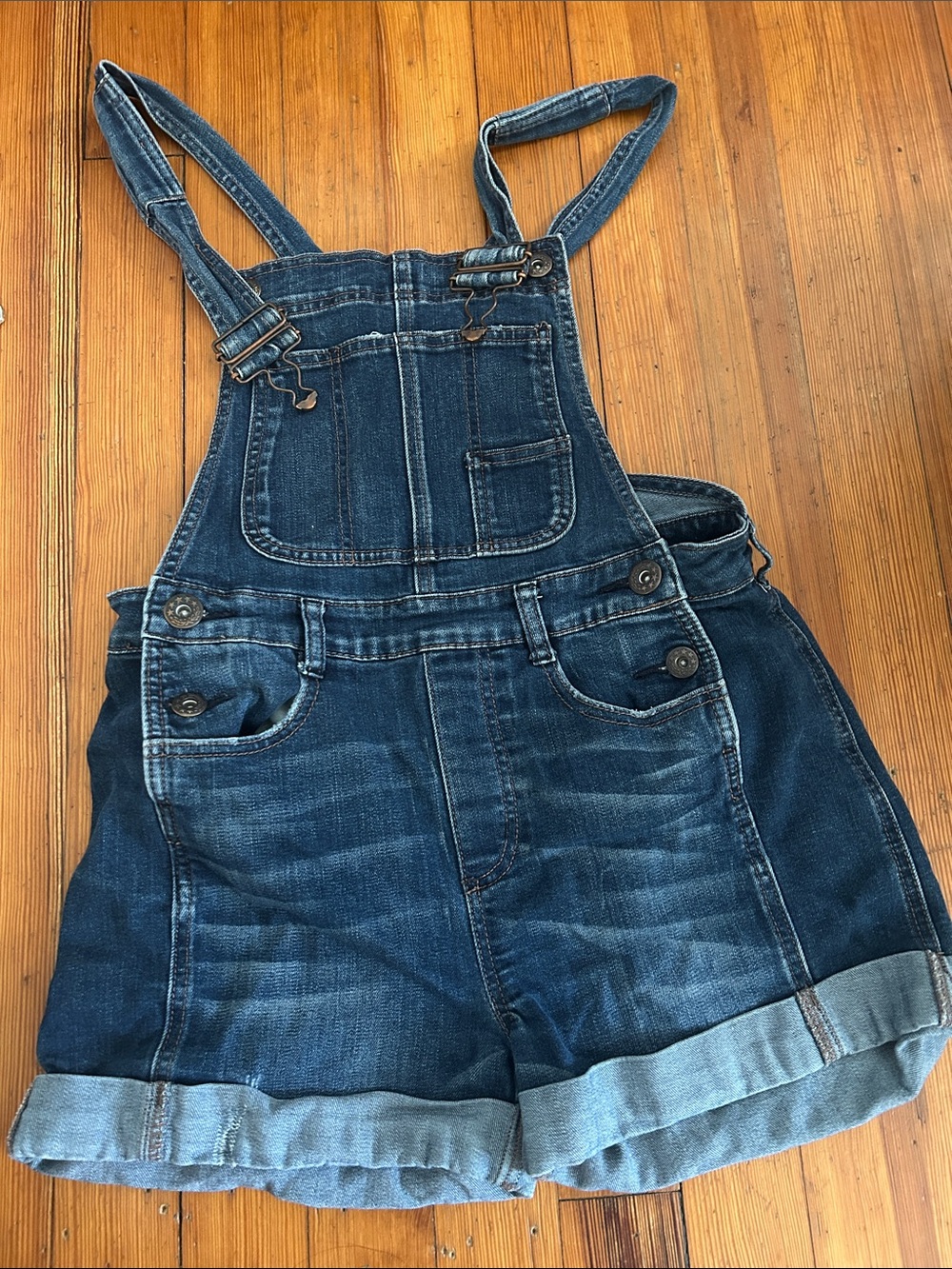 Free People Light Wash Denim Shorts